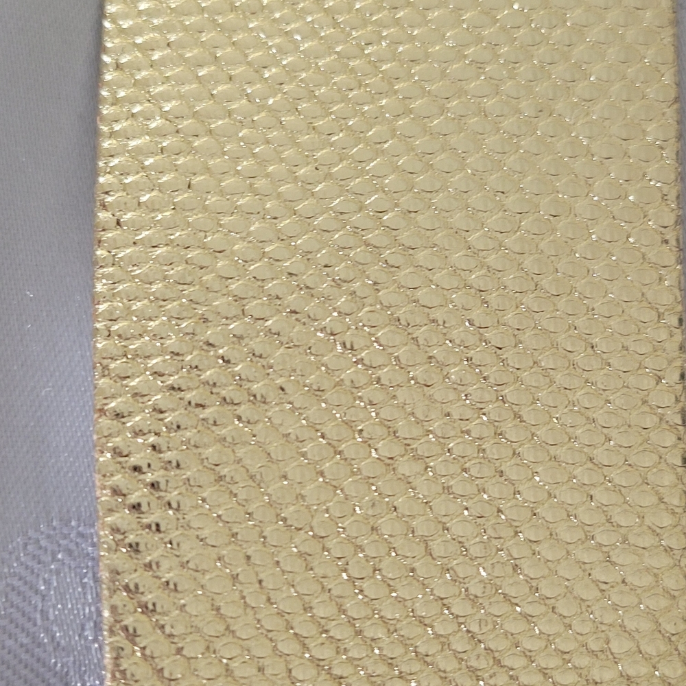 Judith Leiber Gold Lizard Women's Belt With Gold Color Buckle 38 - Picture 5 of 12